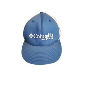 Columbia PFG Blue & White Mesh Cap L/XL
